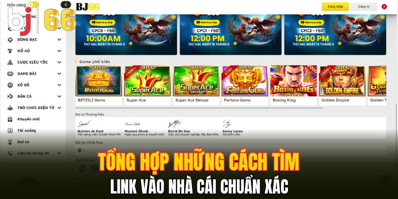 Tổng hợp những cách tìm link vào nhà cái chuẩn xác